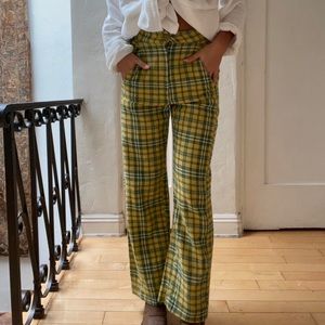 Old Free People plaid pants